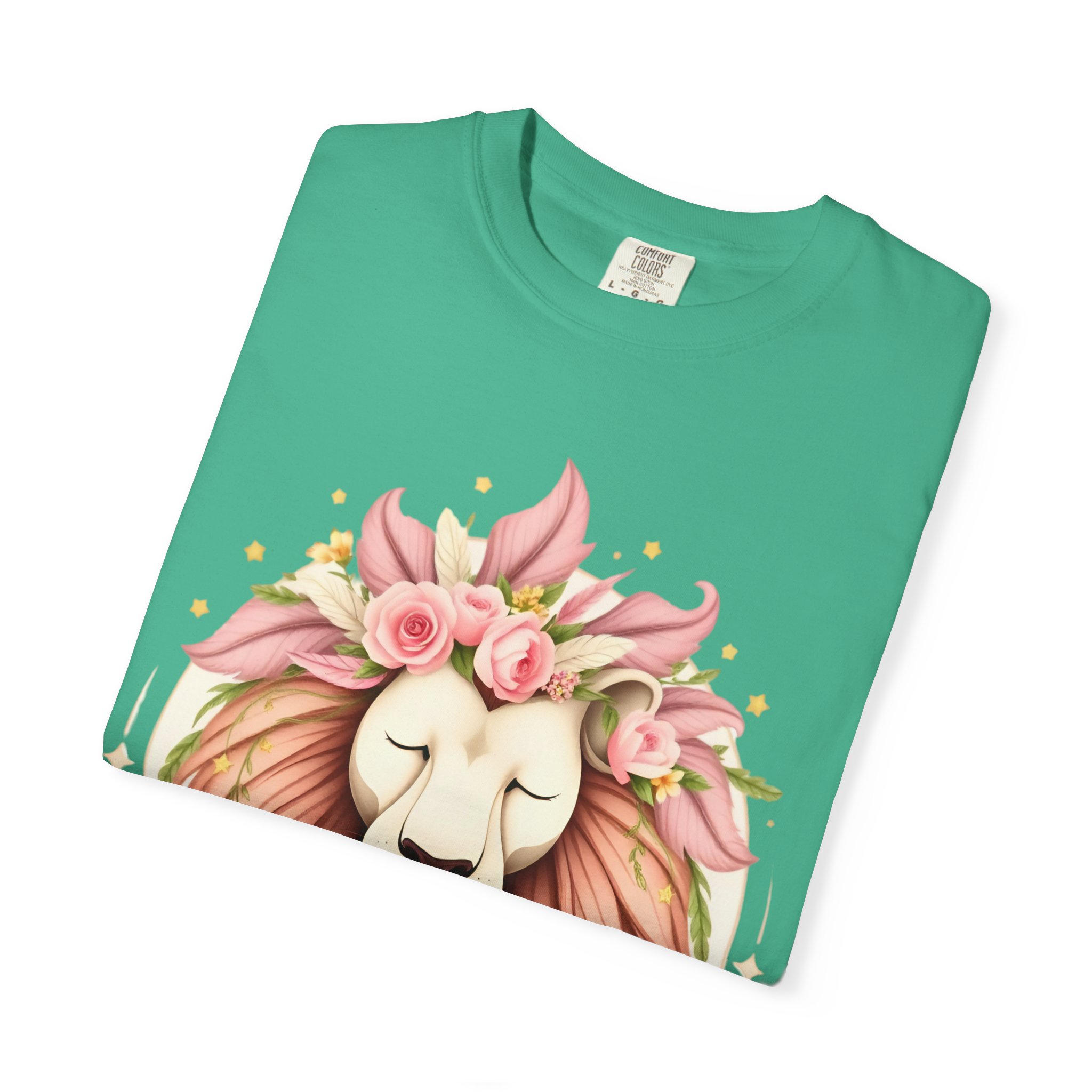 Flower Crown Lion T-Shirt — Beautiful Boho Tee 2025 Top Pick - Image 24