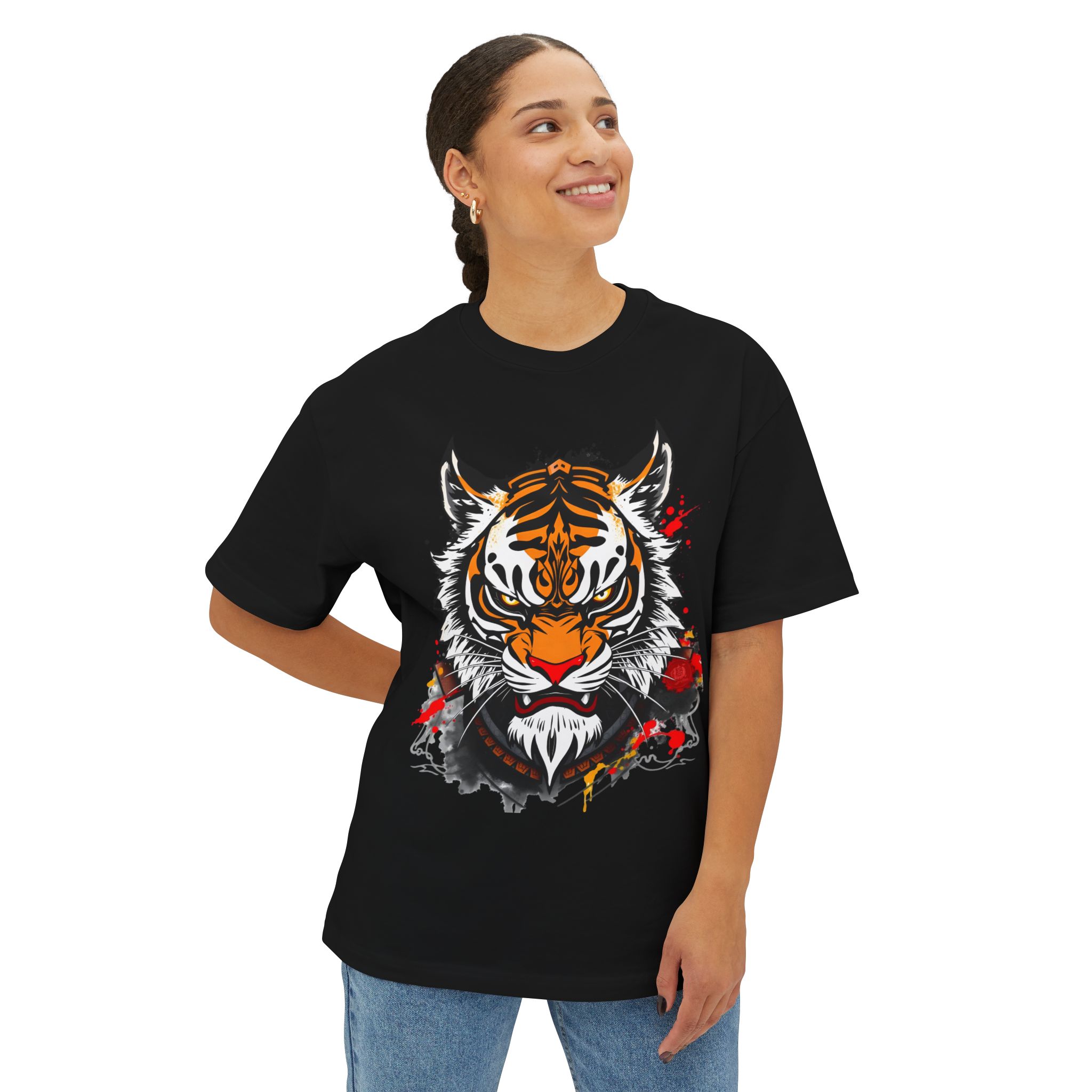 Tiger Graphic Tee — Fierce Oversized Boxy Tee 2025 - Image 5