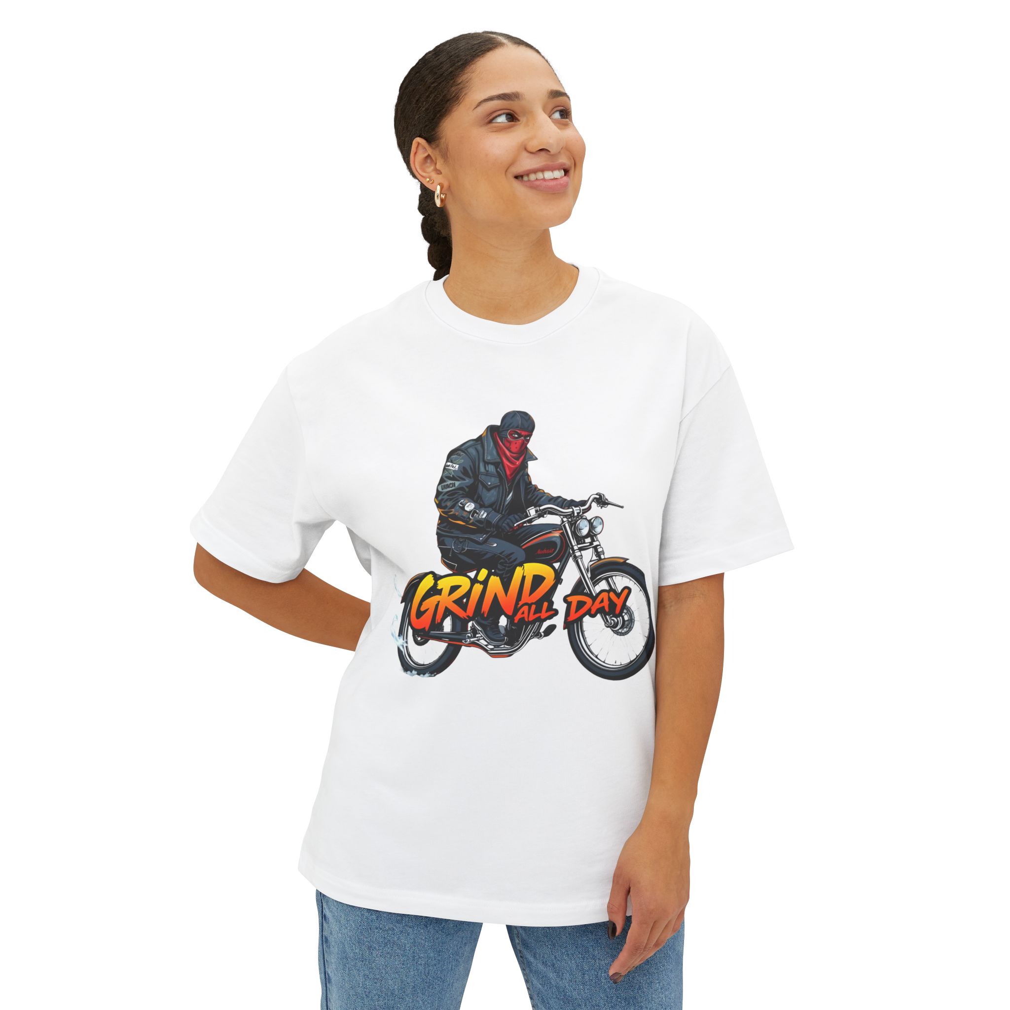 Grind All Day T-Shirt — Bold Hustle Tee 2025 (Unisex Oversized) - Image 11