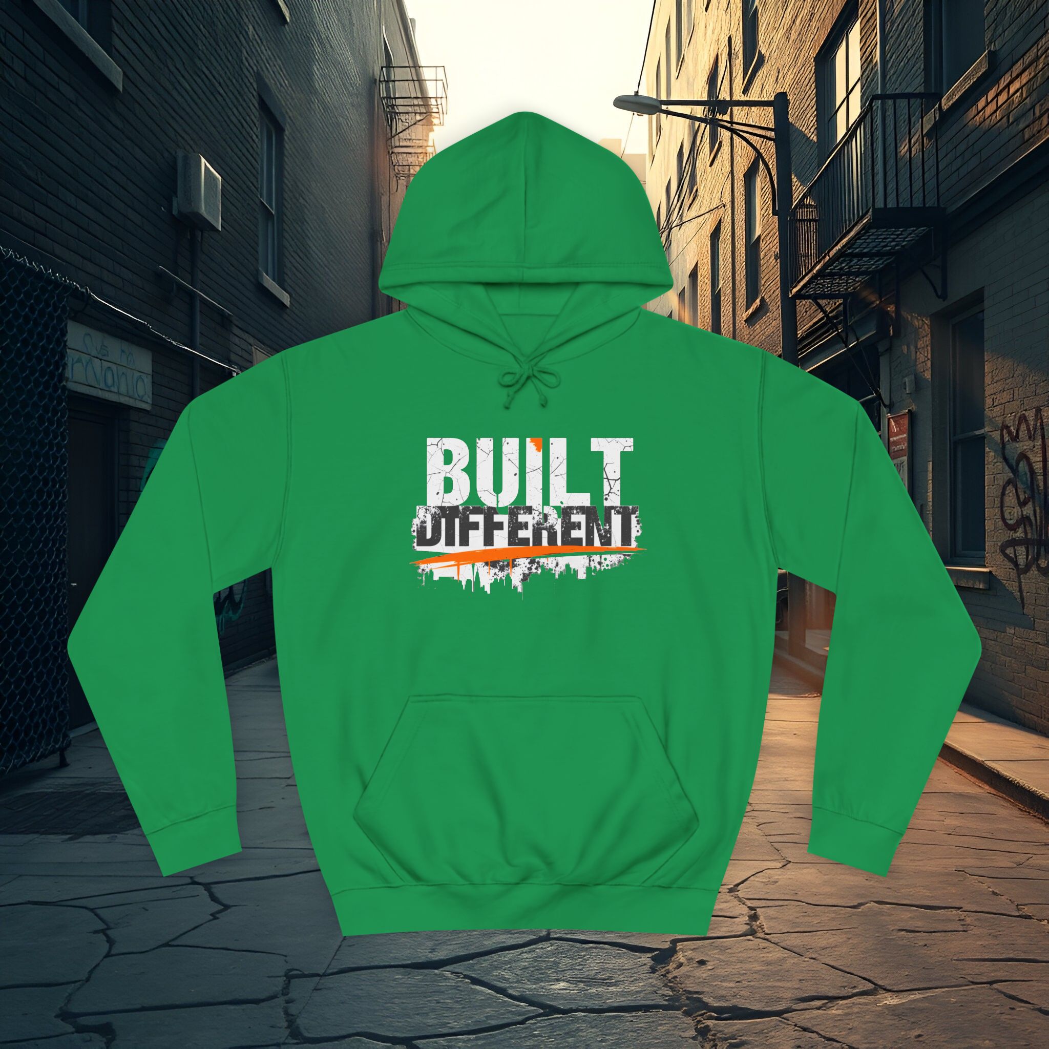 Built Different Hoodie – Unisex College Essential | Cozy 80/20 Fleece (2025) - Image 19