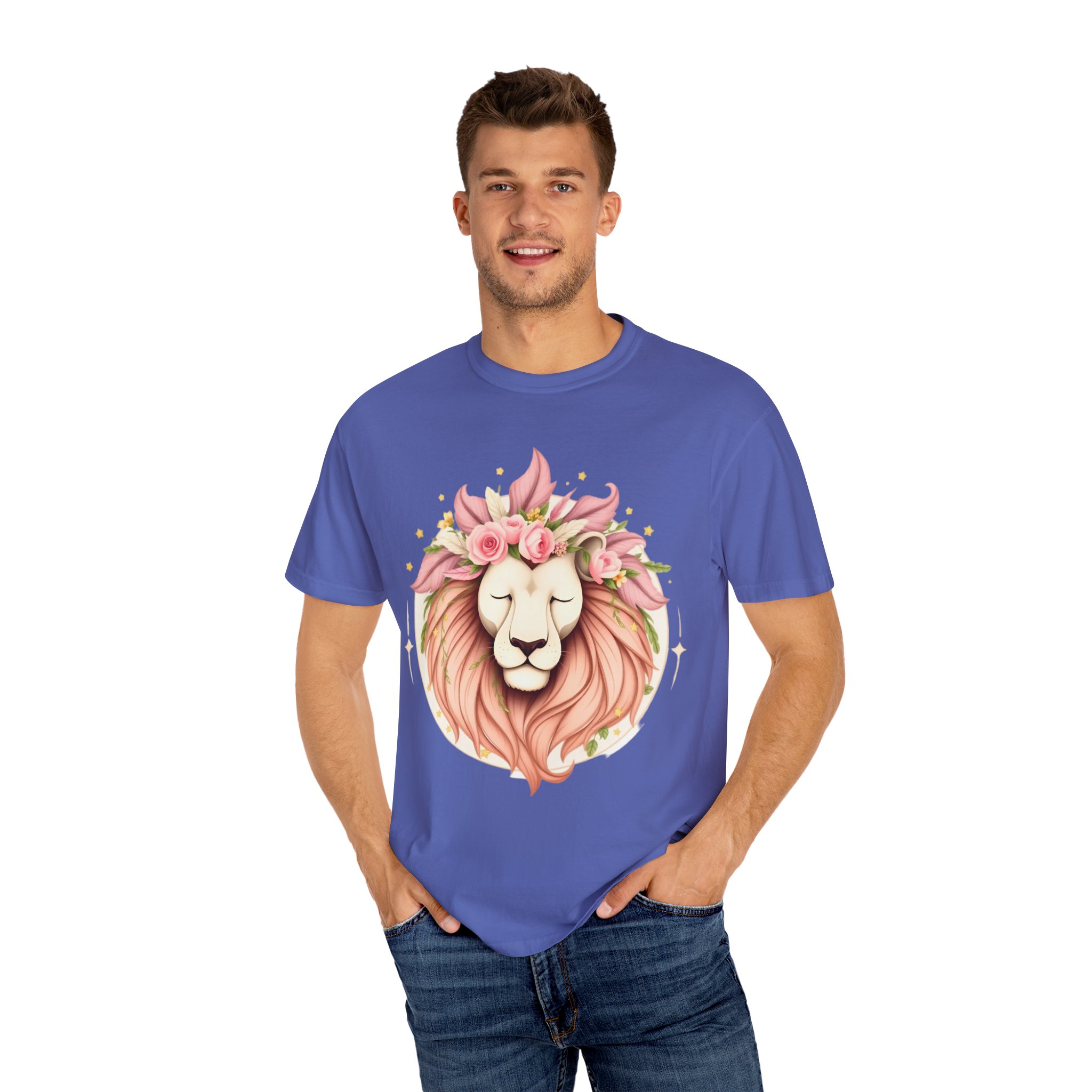 Flower Crown Lion T-Shirt — Beautiful Boho Tee 2025 Top Pick - Image 46