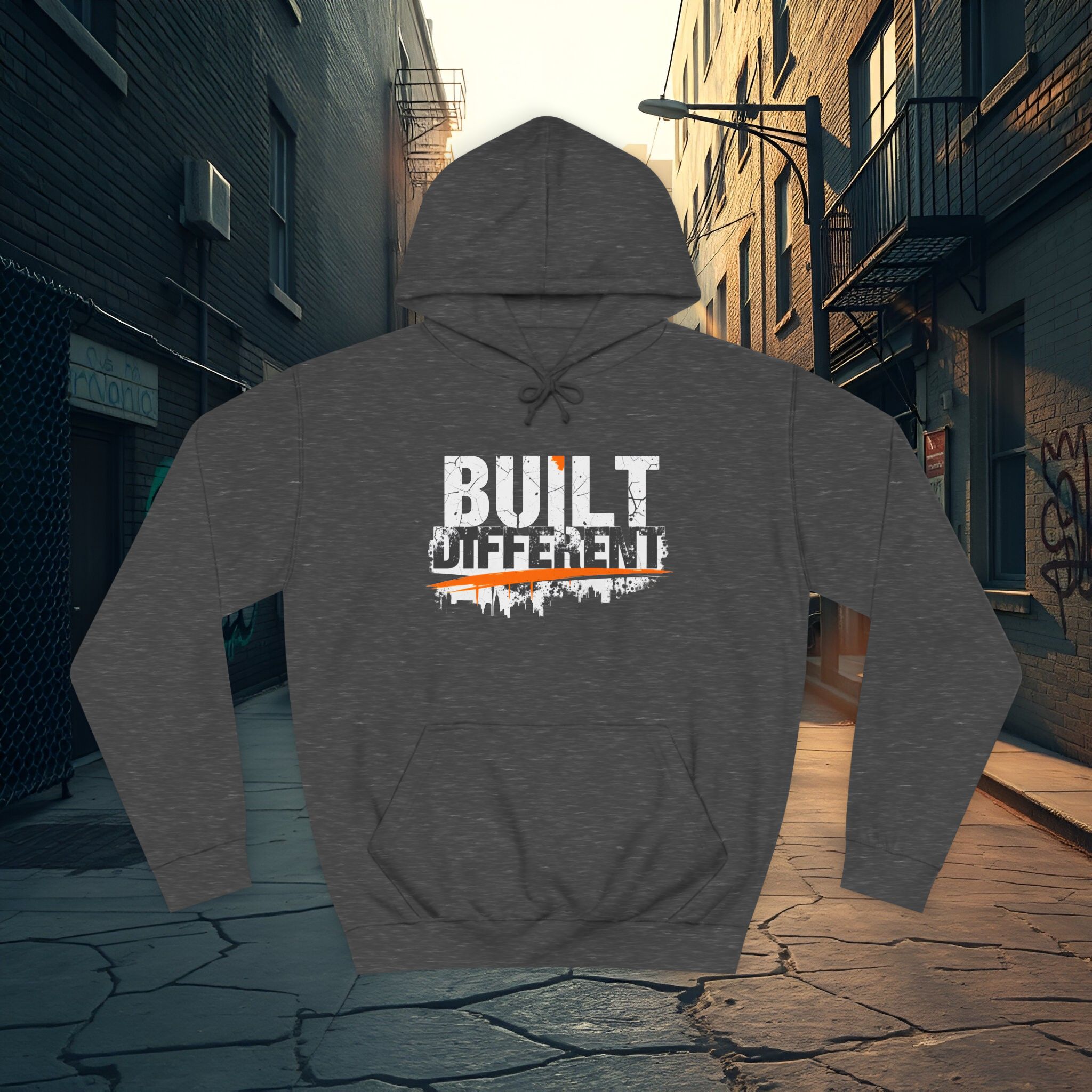 Built Different Hoodie – Unisex College Essential | Cozy 80/20 Fleece (2025) - Image 28