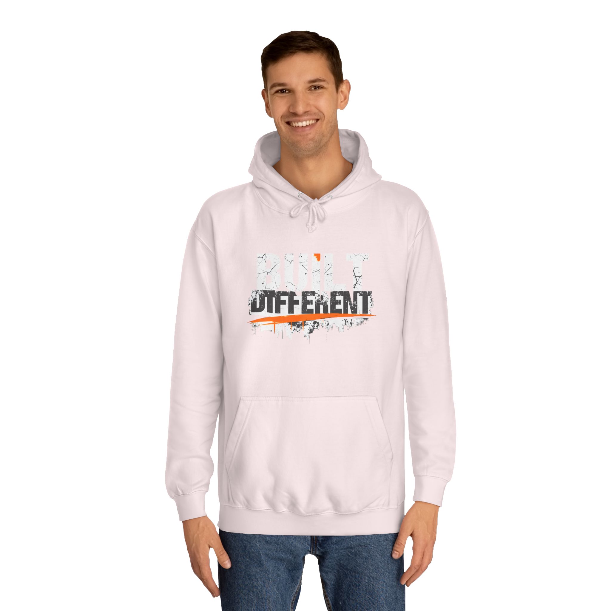 Built Different Hoodie – Unisex College Essential | Cozy 80/20 Fleece (2025) - Image 36