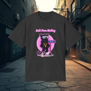 Funky Cat T-Shirt size the cart