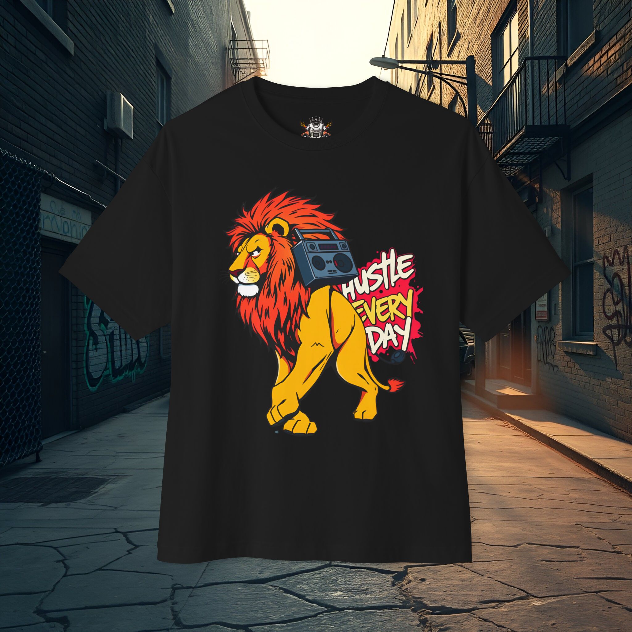 Hustle Every Day Lion T-Shirt