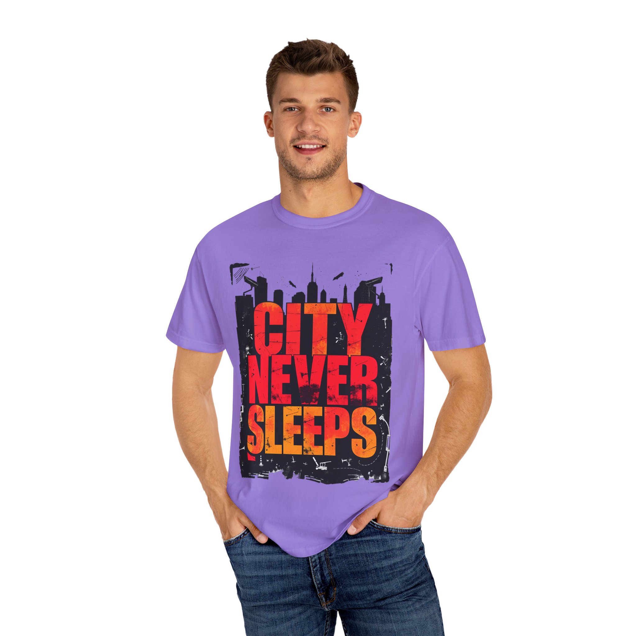 City Vibe T-Shirt — Best Urban Graphic Tee 2025 (City Never Sleeps) - Image 74