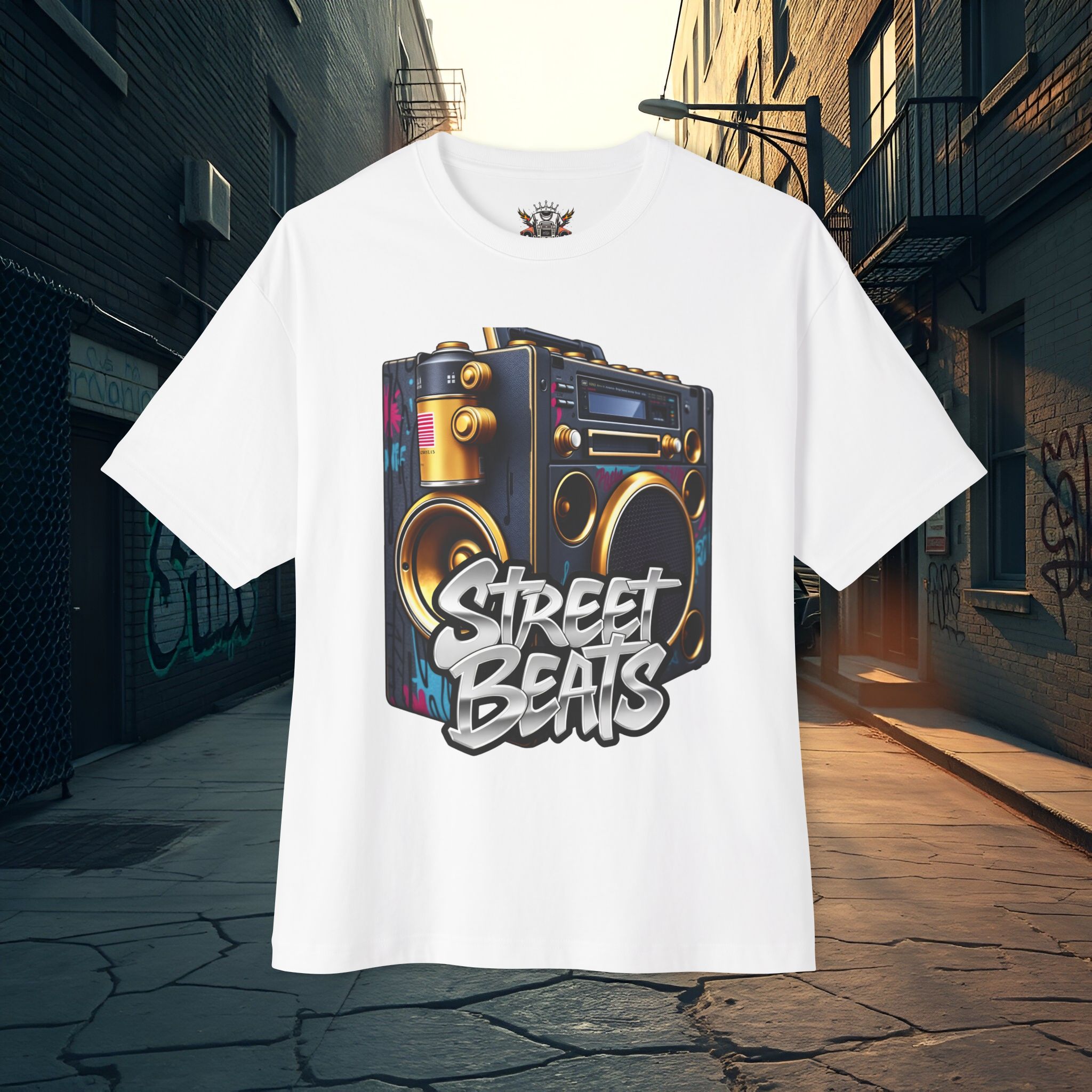 music graphic tee — Street Beats & Roll With Style 2025 (Unisex Oversized) - Image 7