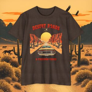 Road Trip T Shirt — Desert Roads Vintage Tee (58 Colors, Best Seller)