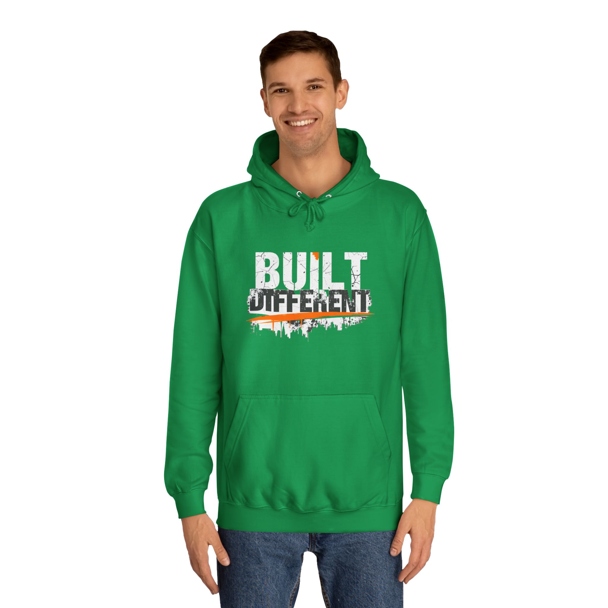Built Different Hoodie – Unisex College Essential | Cozy 80/20 Fleece (2025) - Image 21