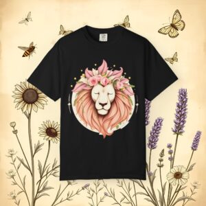Flower Crown Lion T-Shirt