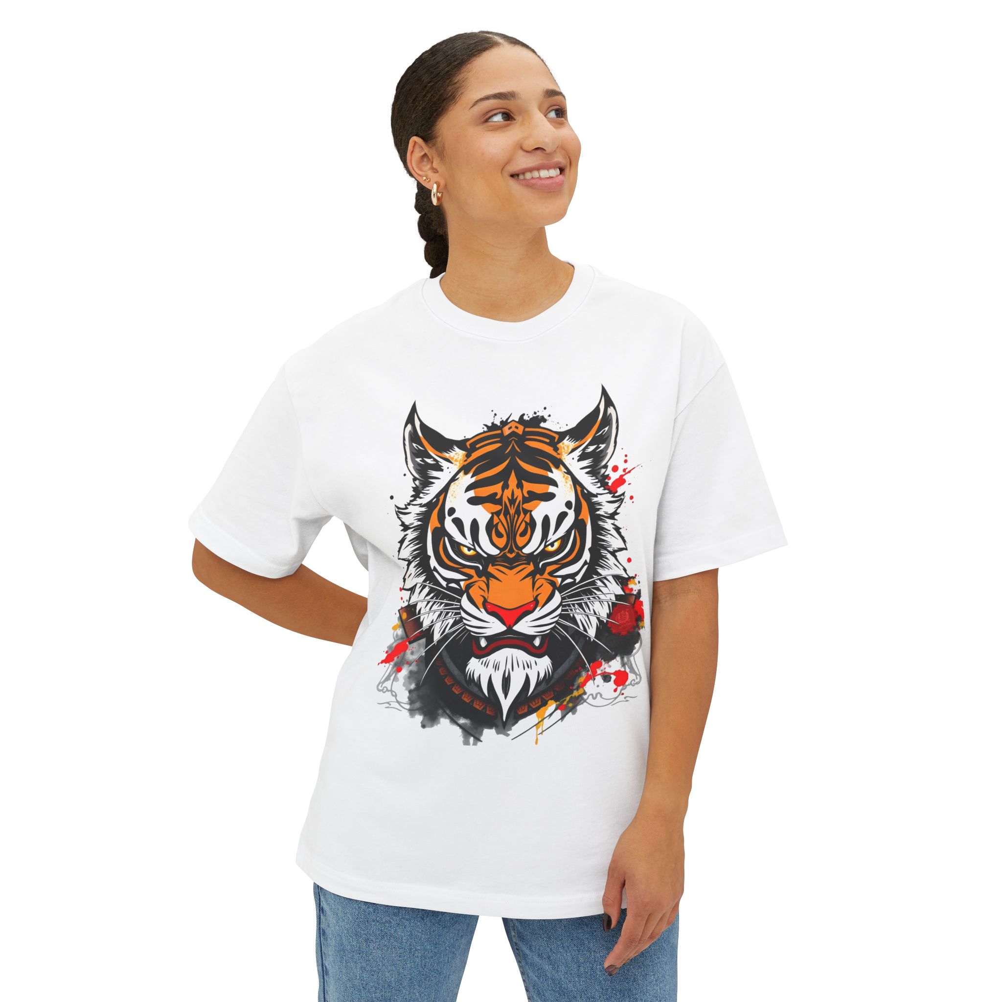 Tiger Graphic Tee — Fierce Oversized Boxy Tee 2025 - Image 11