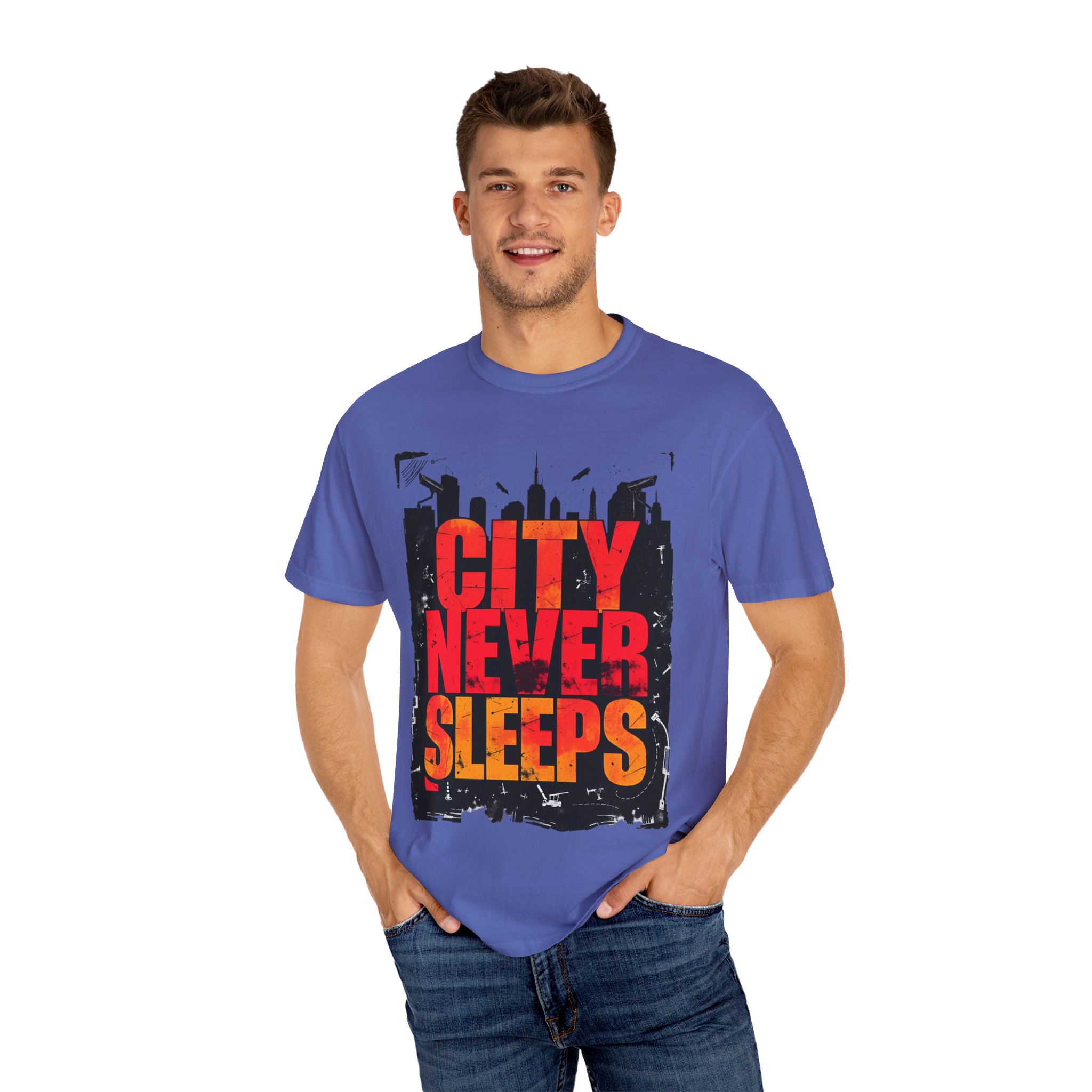 City Vibe T-Shirt — Best Urban Graphic Tee 2025 (City Never Sleeps) - Image 60