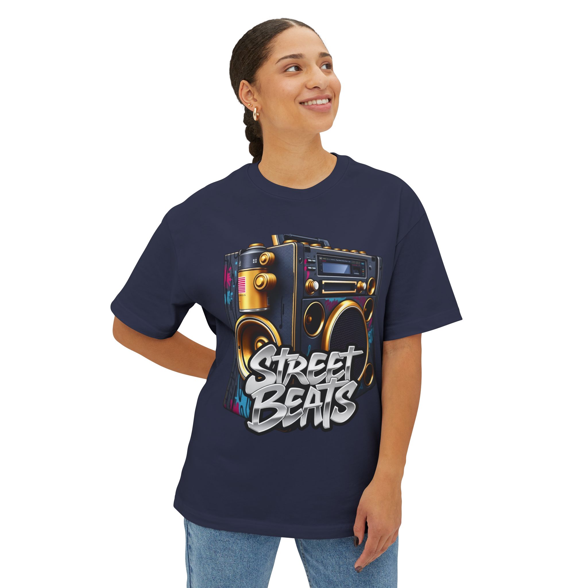music graphic tee — Street Beats & Roll With Style 2025 (Unisex Oversized) - Image 5