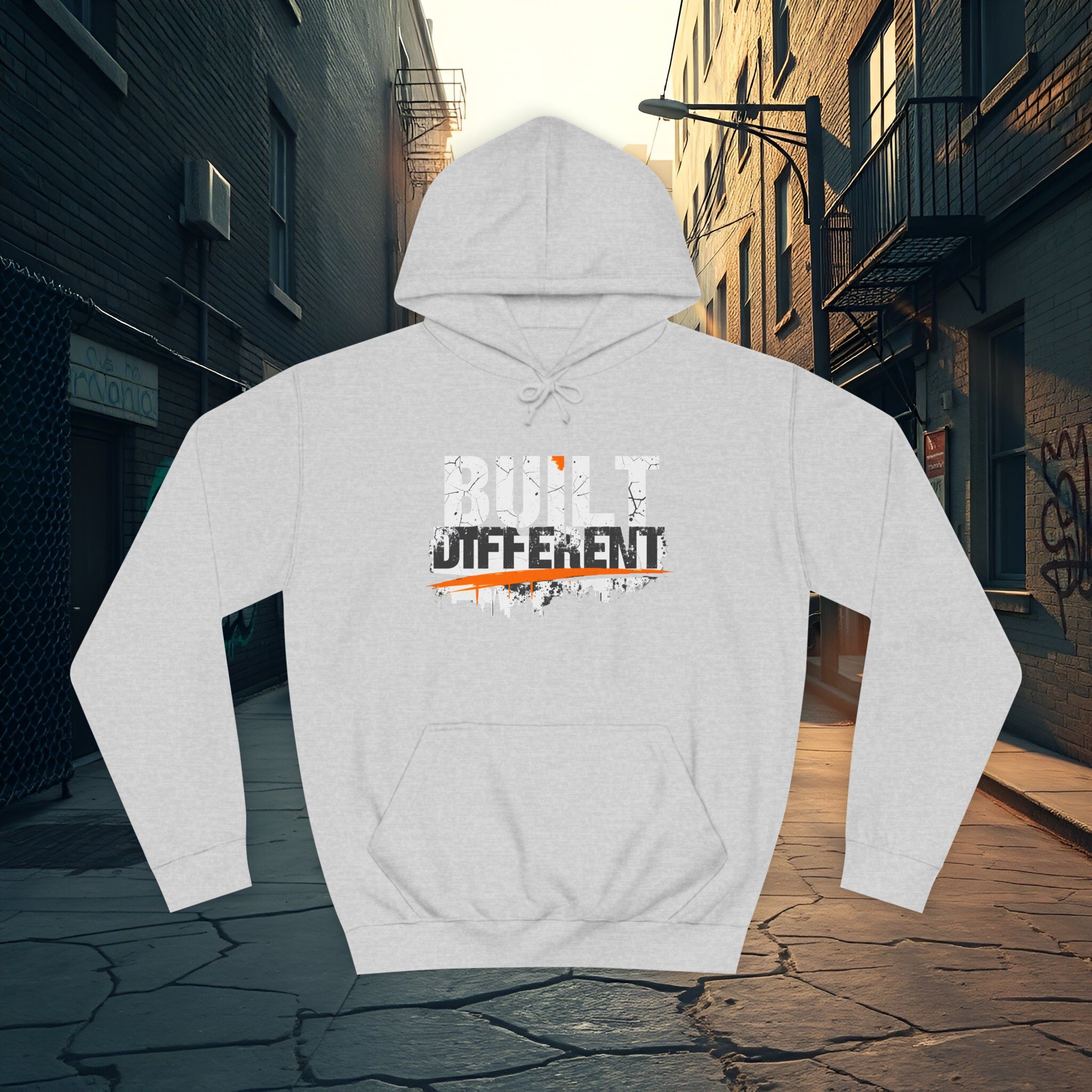 Built Different Hoodie – Unisex College Essential | Cozy 80/20 Fleece (2025) - Image 10