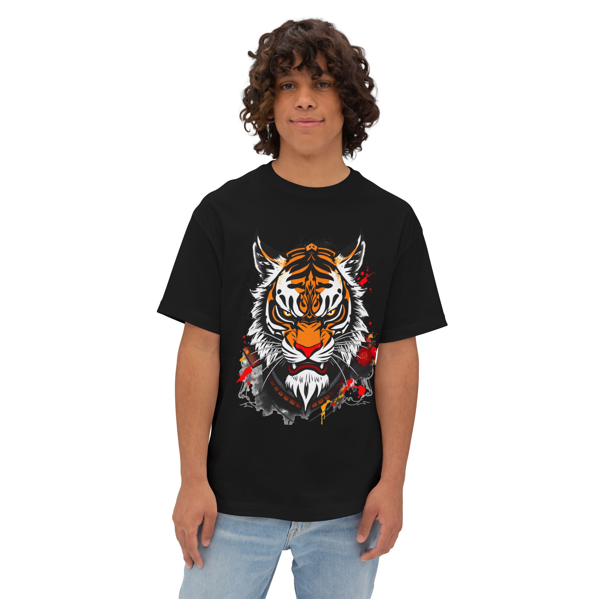 Tiger Graphic Tee — Fierce Oversized Boxy Tee 2025 - Image 3