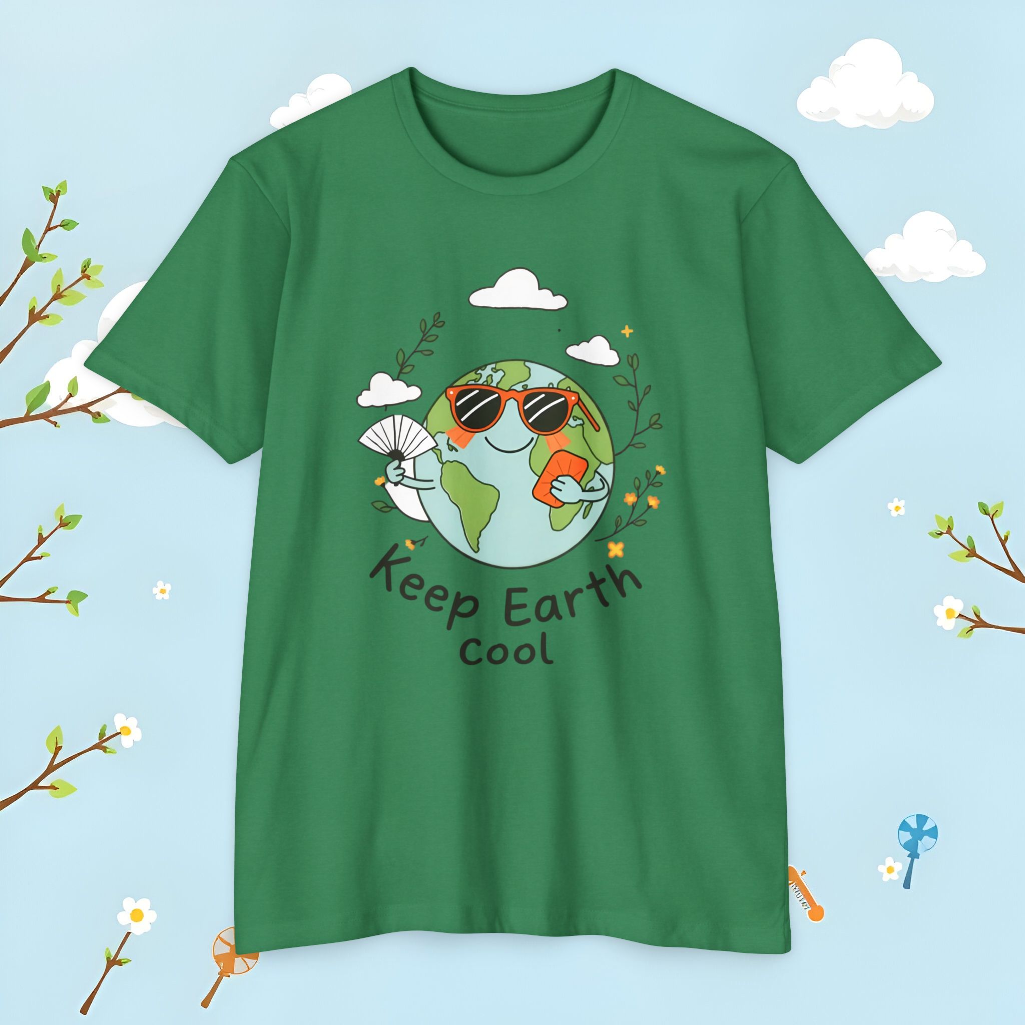Earth T-Shirt — Eco-Friendly "Keep Earth Cool" Tee | Must-Have Gift (2025) - Image 25