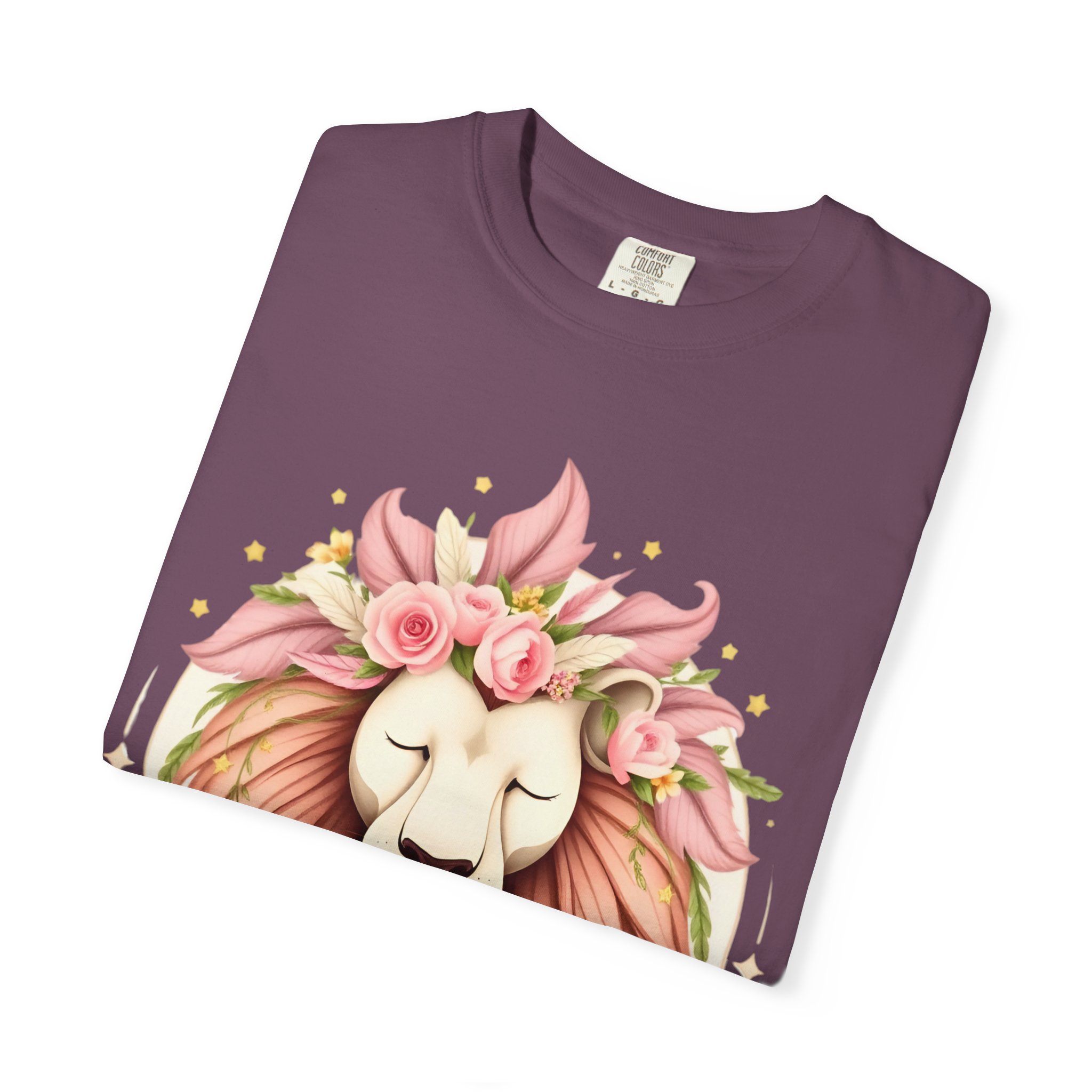 Flower Crown Lion T-Shirt — Beautiful Boho Tee 2025 Top Pick - Image 80