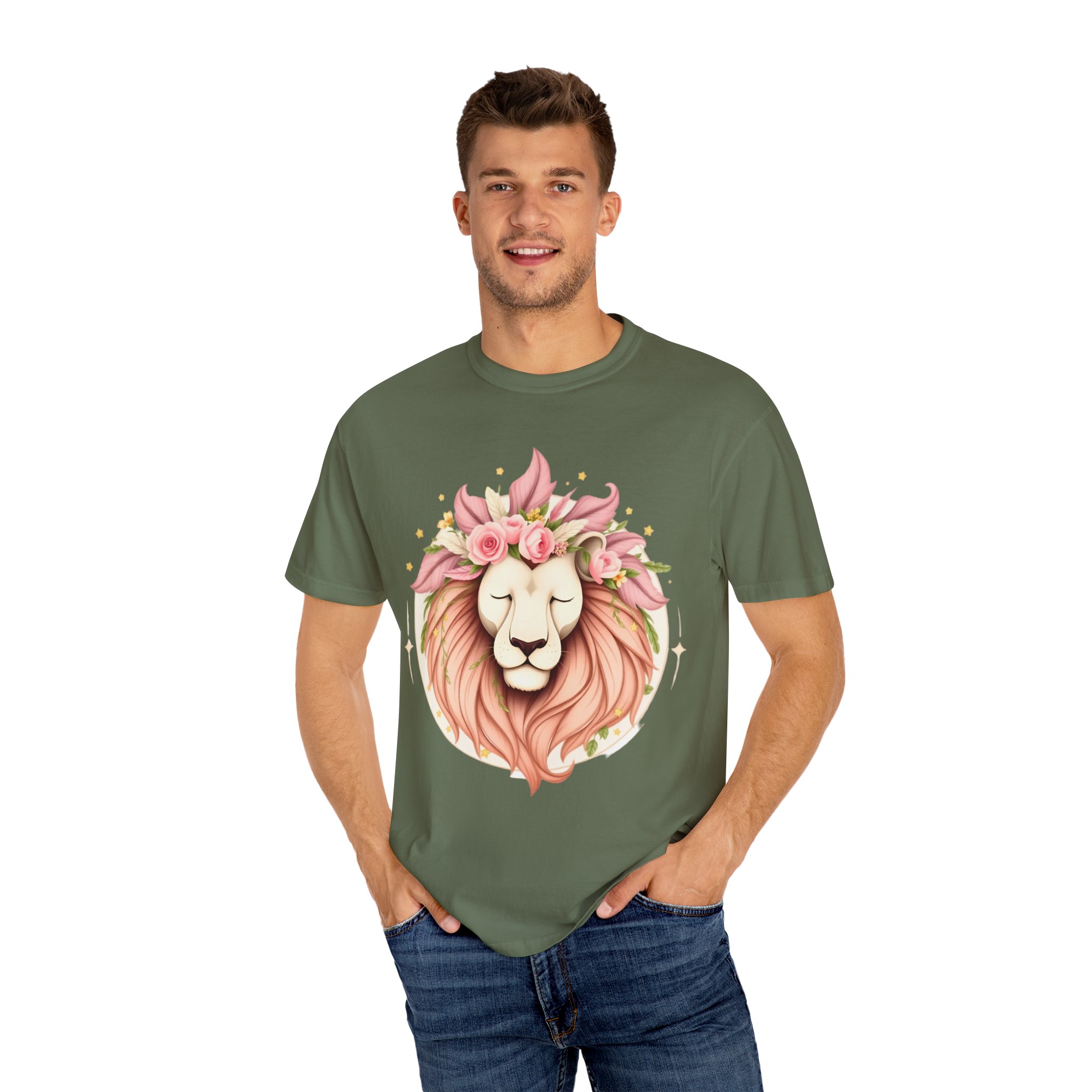 Flower Crown Lion T-Shirt — Beautiful Boho Tee 2025 Top Pick - Image 18