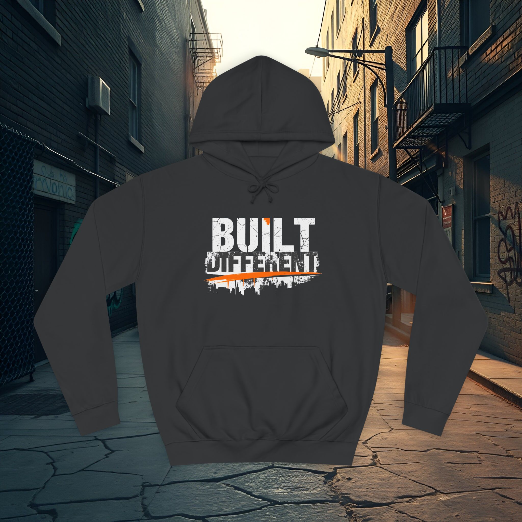 Built Different Hoodie – Unisex College Essential | Cozy 80/20 Fleece (2025) - Image 13