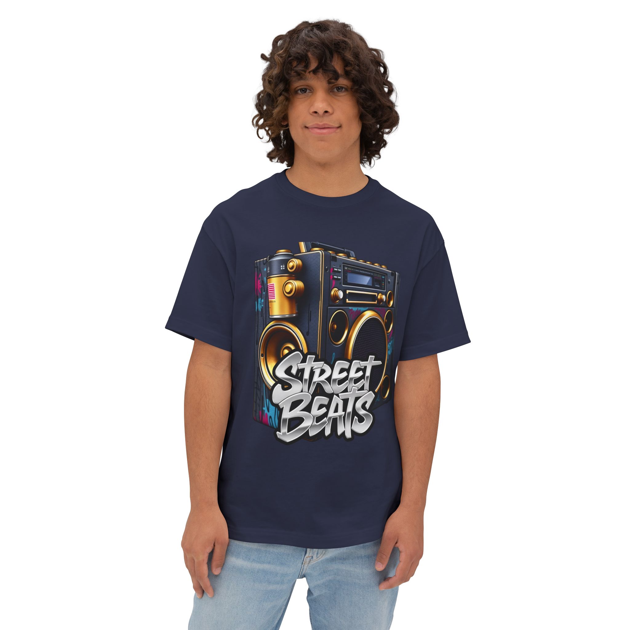 music graphic tee — Street Beats & Roll With Style 2025 (Unisex Oversized) - Image 3