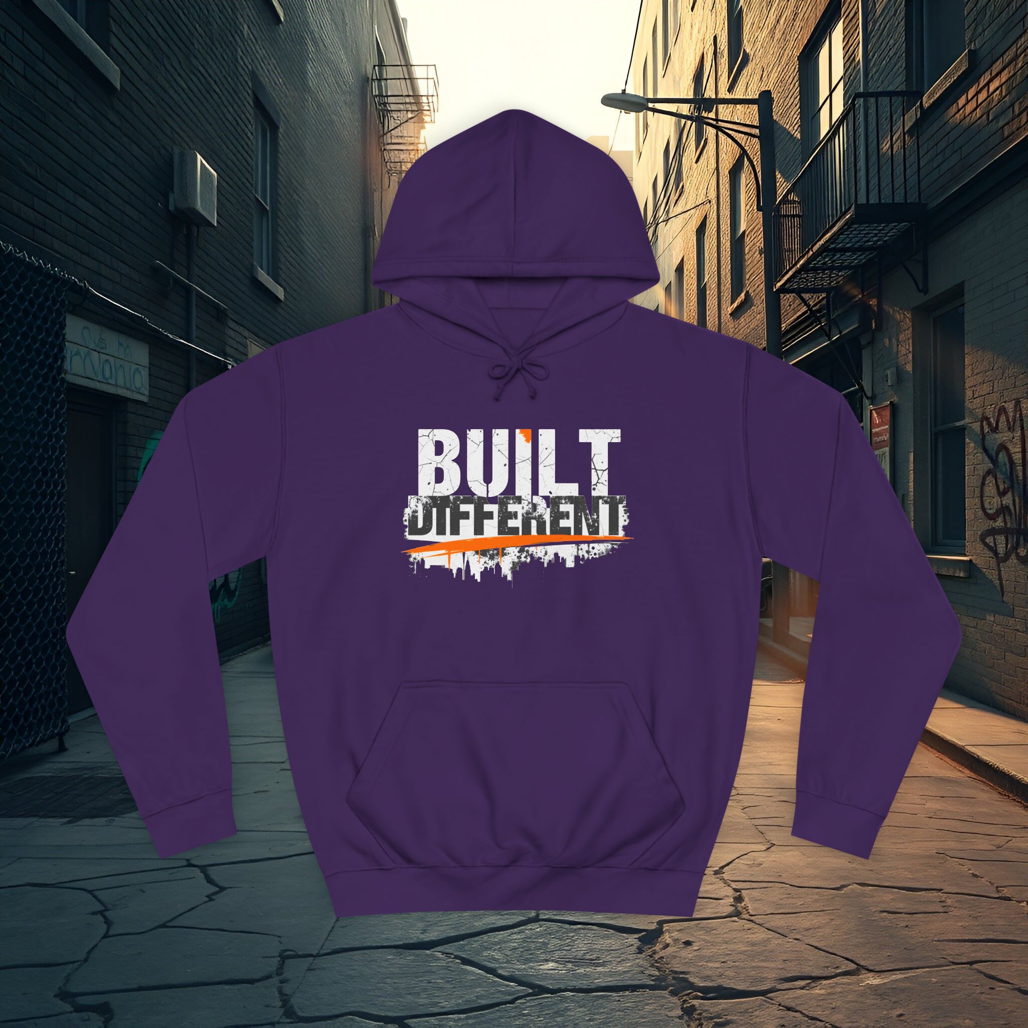 Built Different Hoodie – Unisex College Essential | Cozy 80/20 Fleece (2025) - Image 31