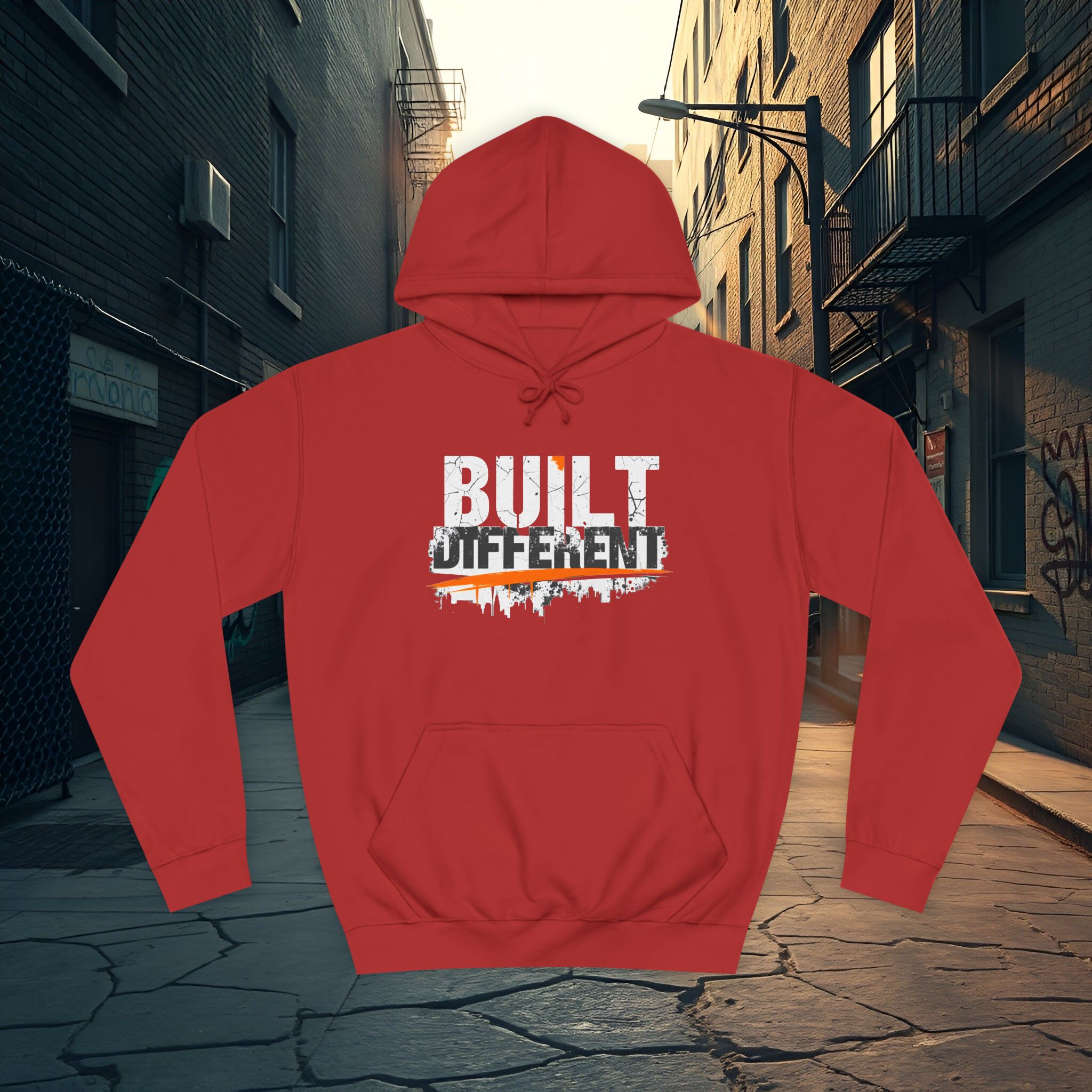 Built Different Hoodie – Unisex College Essential | Cozy 80/20 Fleece (2025) - Image 43