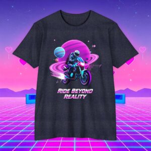 Cosmic Motorcycle T-Shirt — Ride Beyond Reality