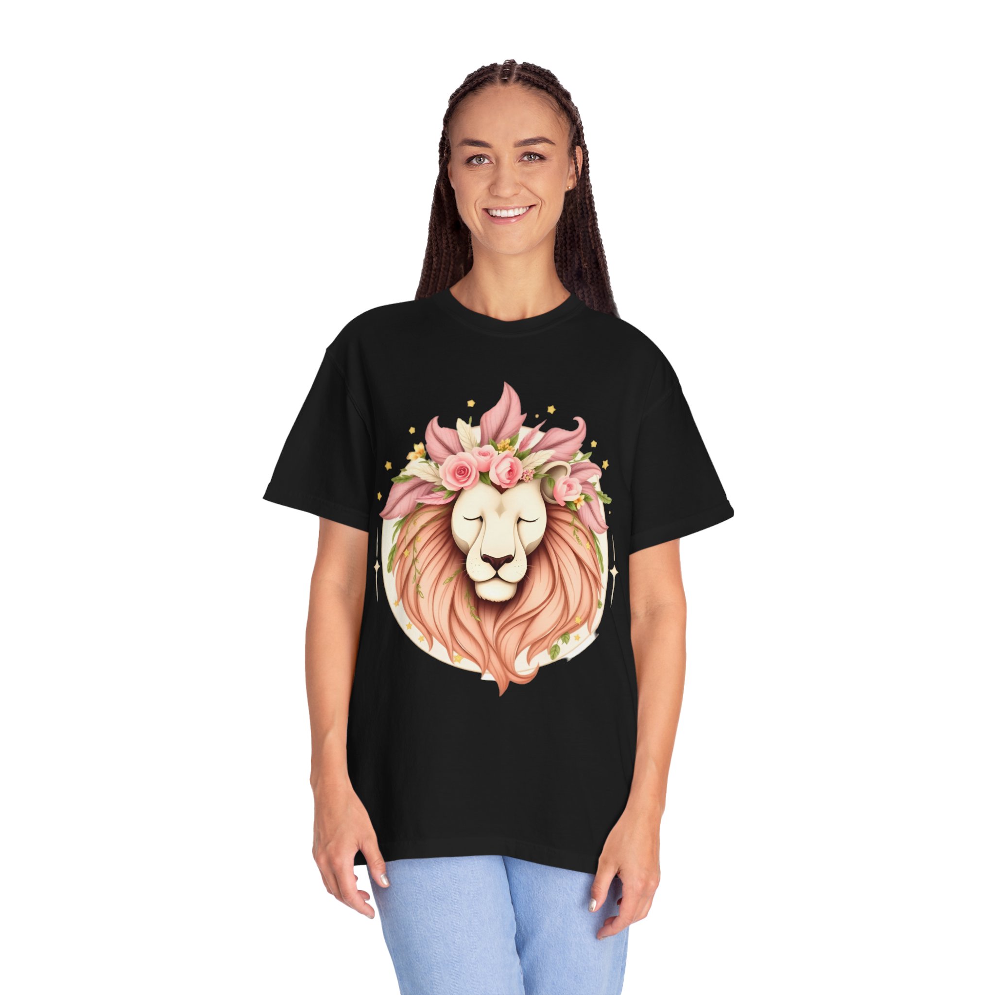 Flower Crown Lion T-Shirt — Beautiful Boho Tee 2025 Top Pick - Image 5