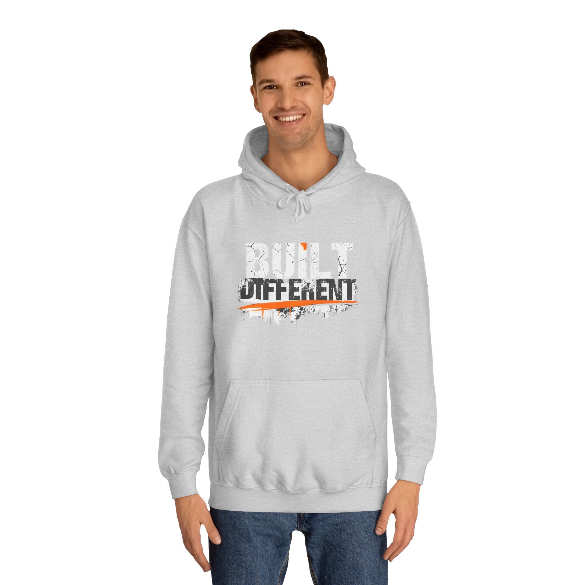 Built Different Hoodie – Unisex College Essential | Cozy 80/20 Fleece (2025) - Image 12