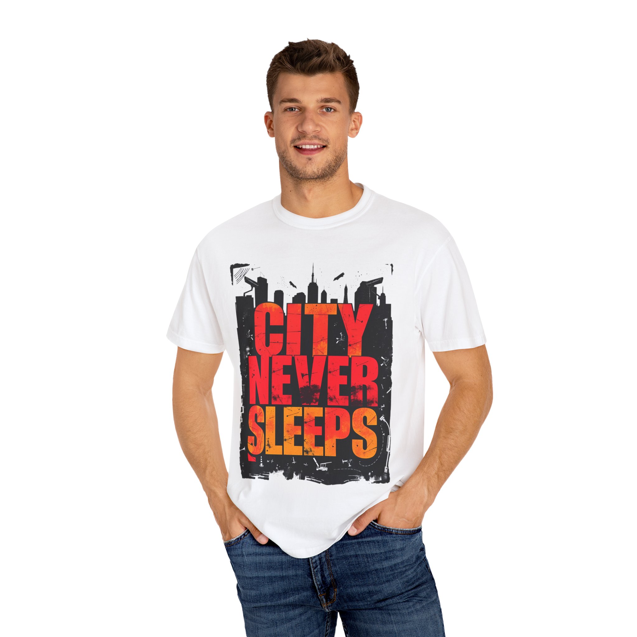 City Vibe T-Shirt — Best Urban Graphic Tee 2025 (City Never Sleeps) - Image 11