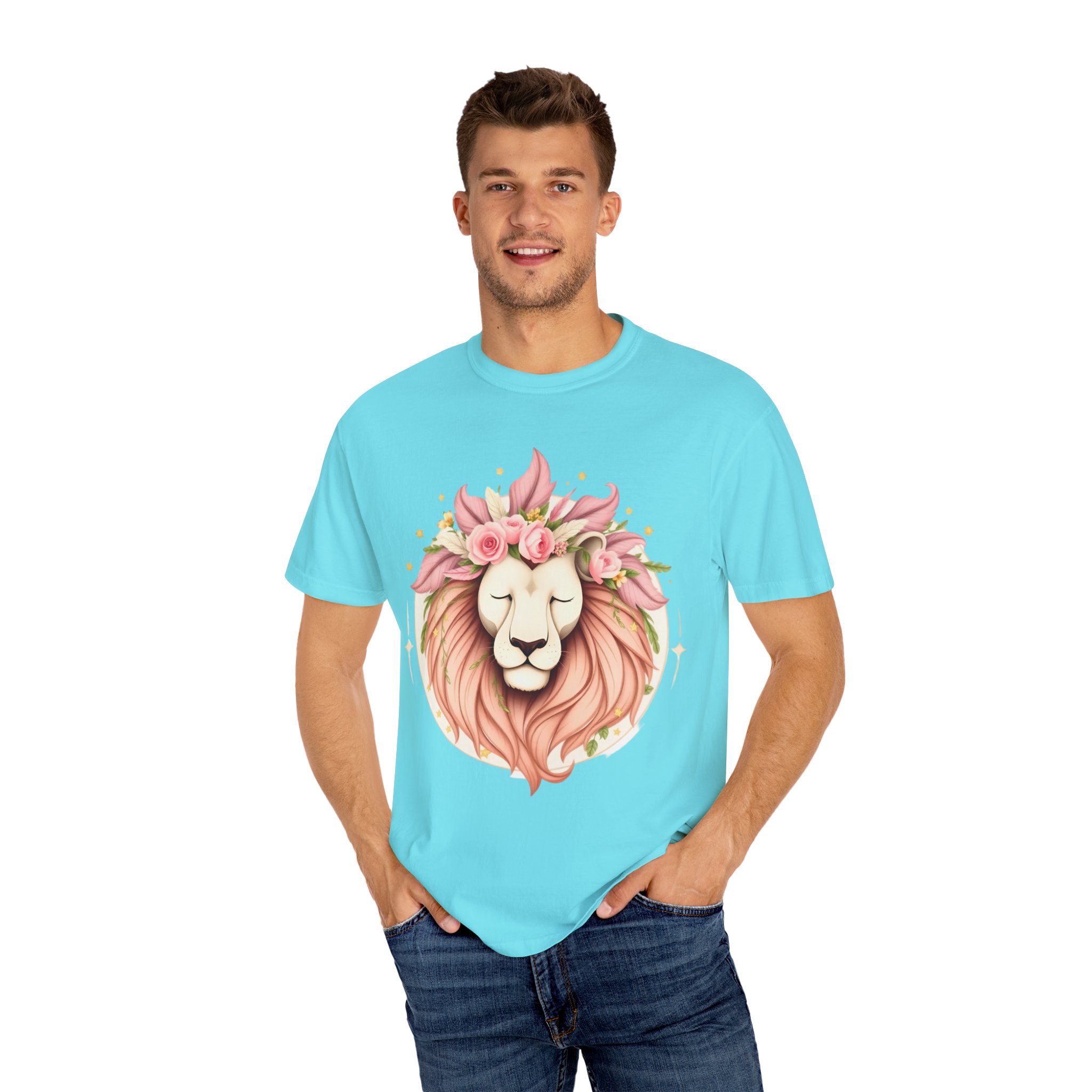 Flower Crown Lion T-Shirt — Beautiful Boho Tee 2025 Top Pick - Image 39
