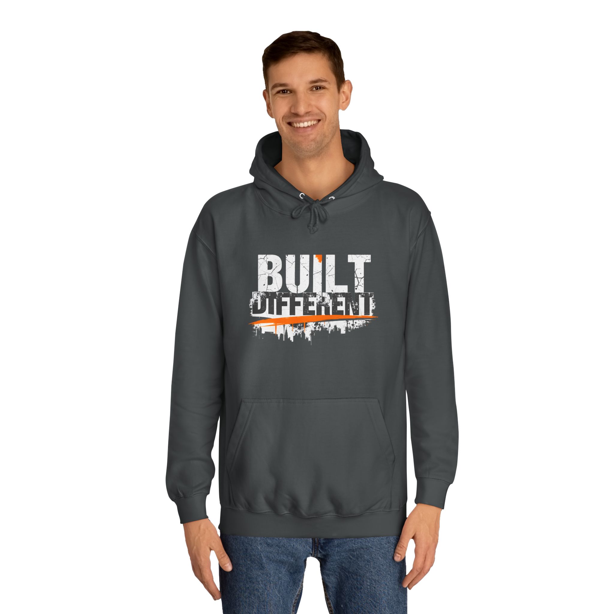 Built Different Hoodie – Unisex College Essential | Cozy 80/20 Fleece (2025) - Image 18
