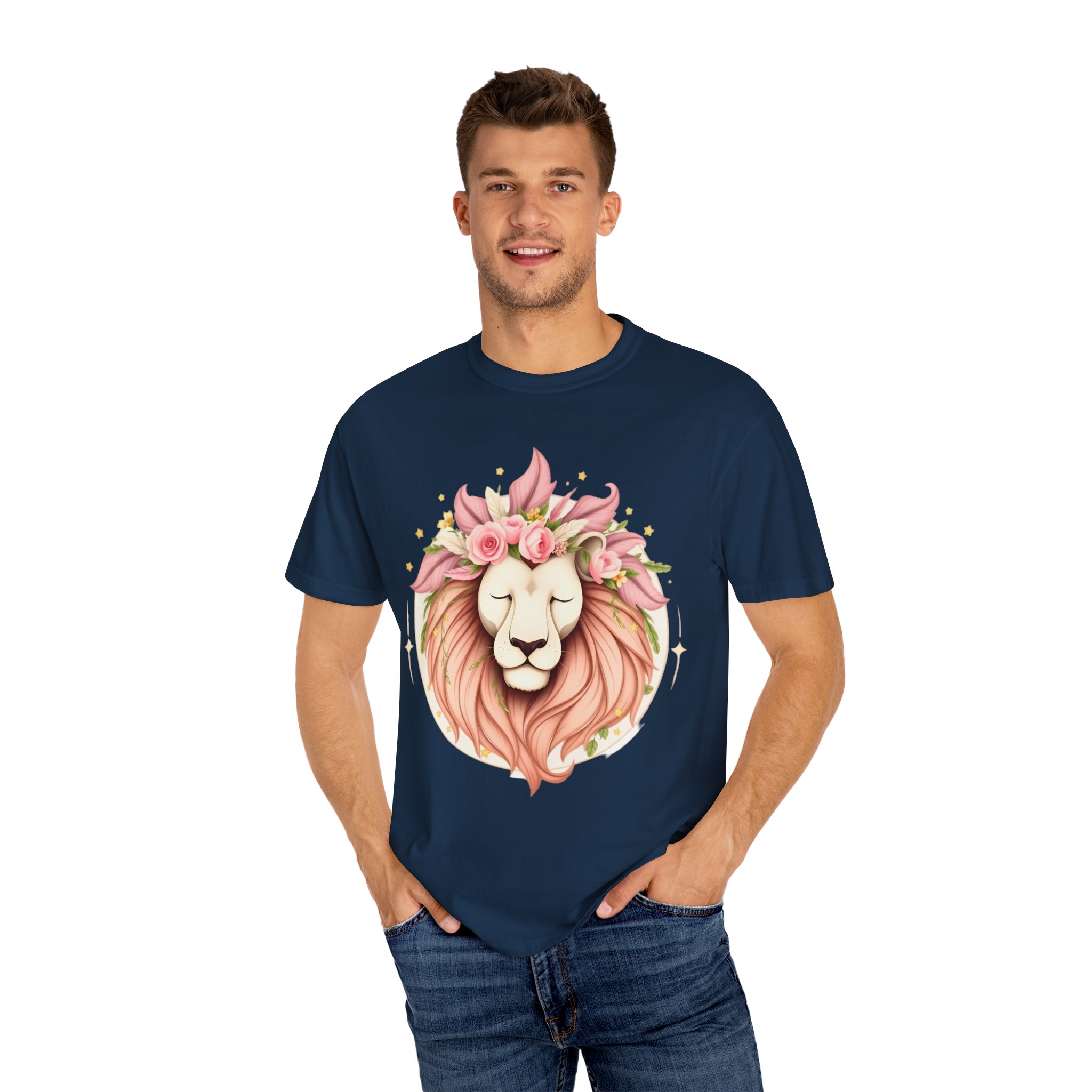 Flower Crown Lion T-Shirt — Beautiful Boho Tee 2025 Top Pick - Image 60