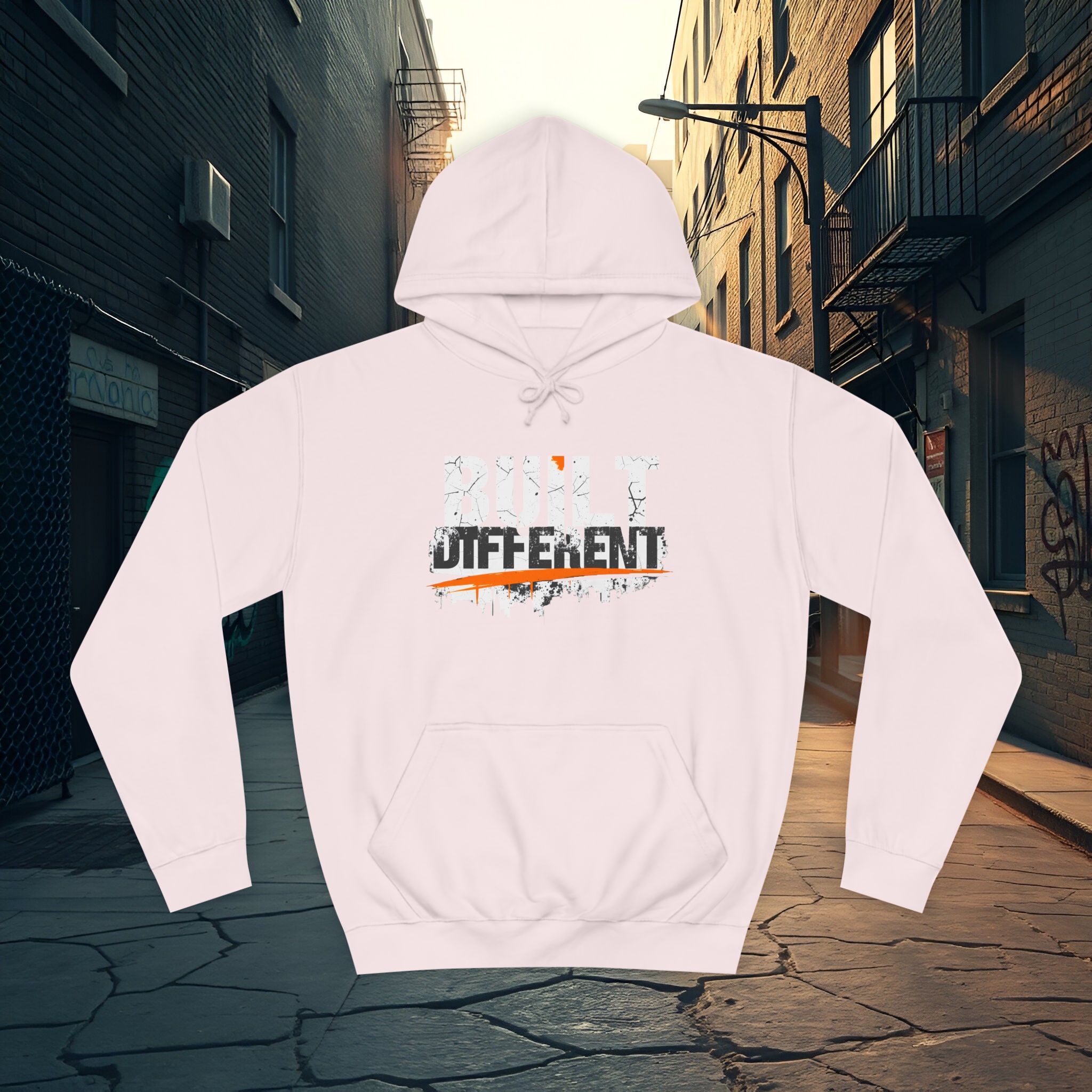 Built Different Hoodie – Unisex College Essential | Cozy 80/20 Fleece (2025) - Image 34