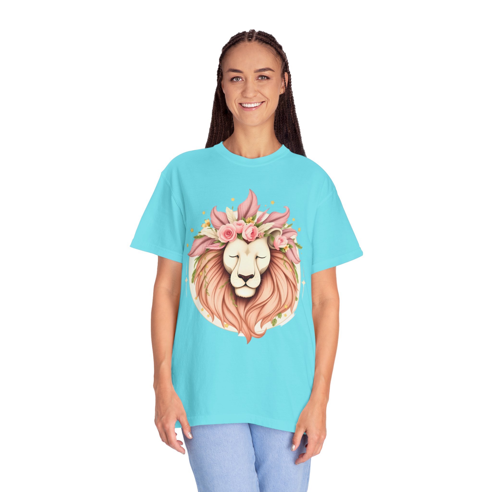 Flower Crown Lion T-Shirt — Beautiful Boho Tee 2025 Top Pick - Image 40