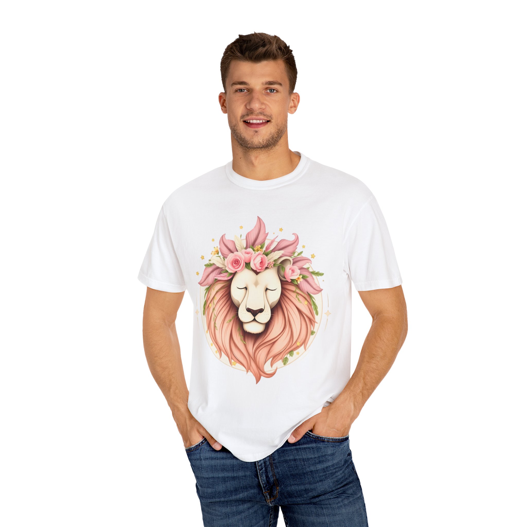 Flower Crown Lion T-Shirt — Beautiful Boho Tee 2025 Top Pick - Image 11