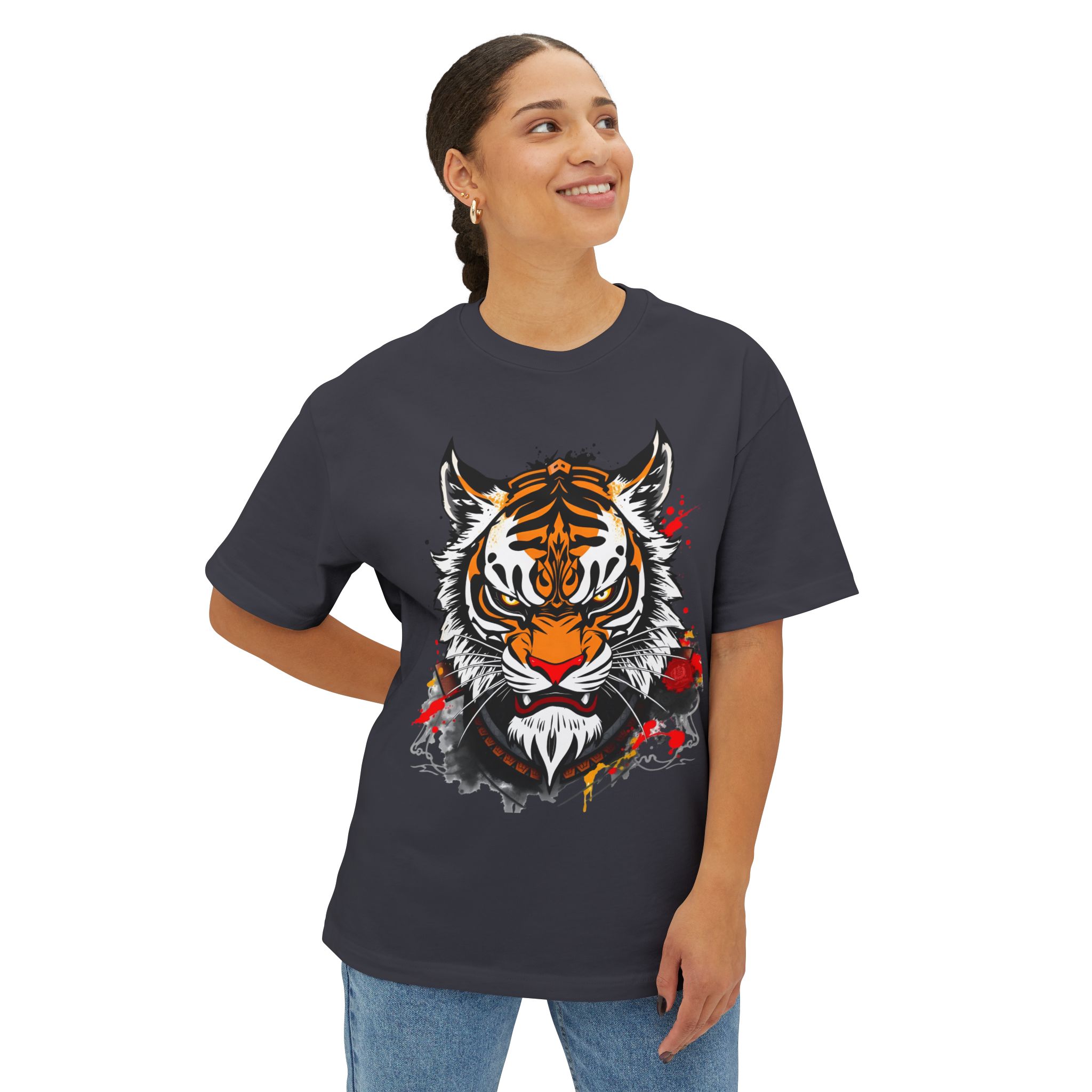 Tiger Graphic Tee — Fierce Oversized Boxy Tee 2025 - Image 35