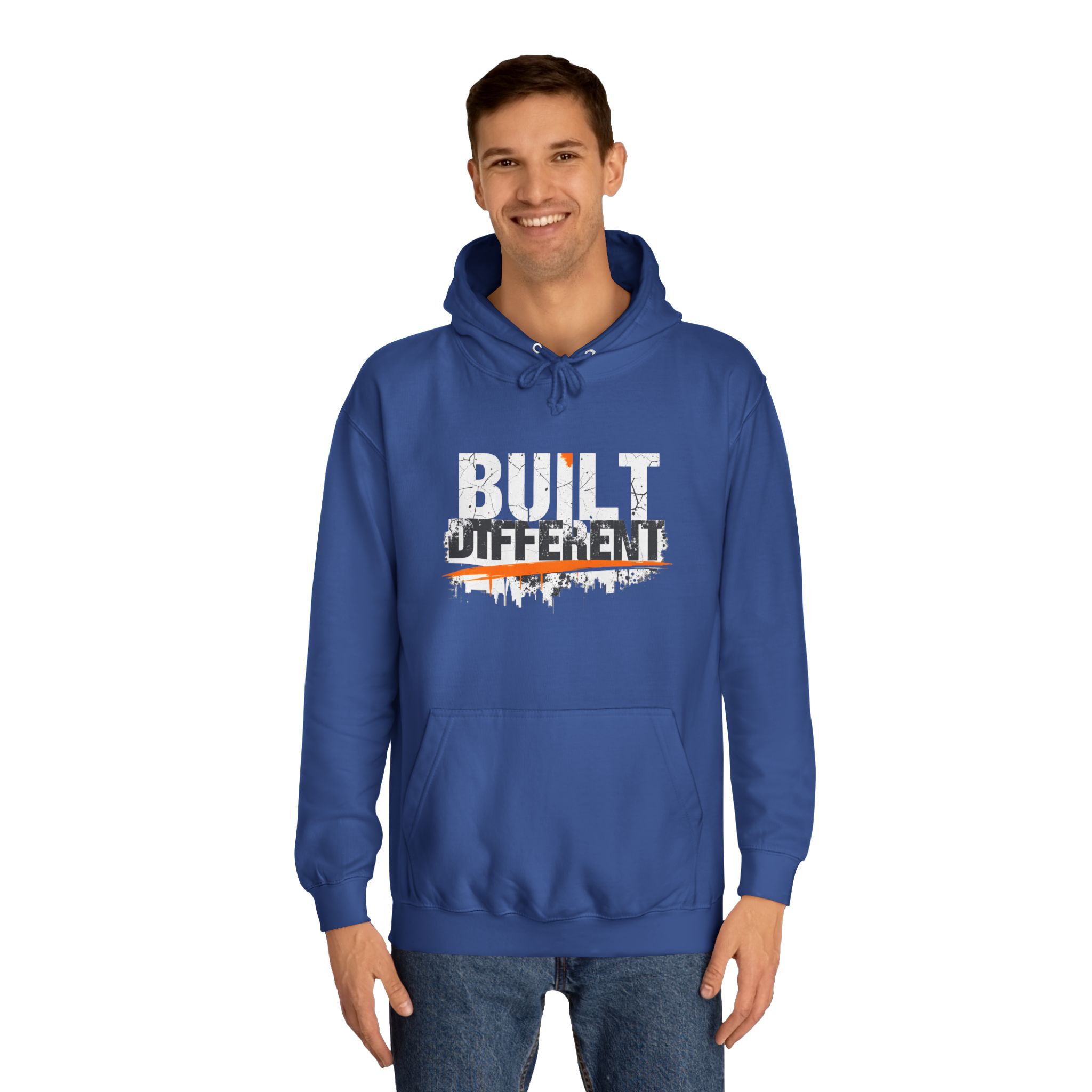 Built Different Hoodie – Unisex College Essential | Cozy 80/20 Fleece (2025) - Image 27