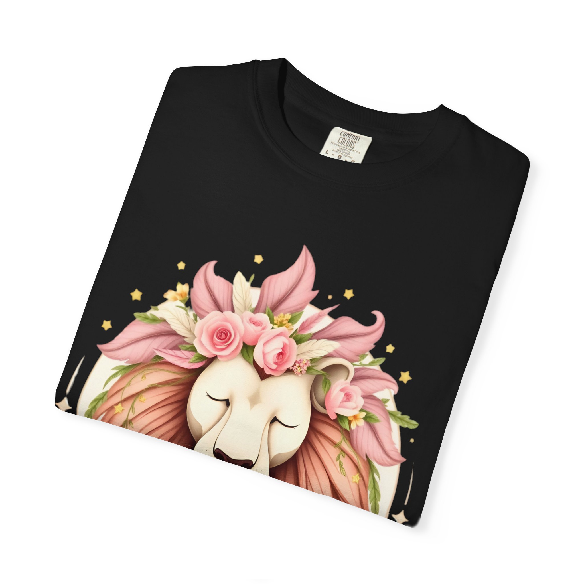 Flower Crown Lion T-Shirt — Beautiful Boho Tee 2025 Top Pick - Image 3